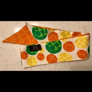 Reversible Coach Silk Scarf